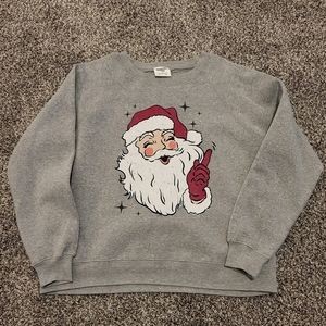 Mallory Ervin Living Fully Co You Best Believe It Santa Sweatshirt